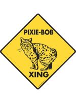 Pixie-Bob Cat Crossing Sign